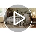 Twin Size Metal Bed Frame Victorian Style Black - Reinforced Steel Support