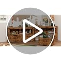 IRONCK Large Vintage Brown Toy Storage Organizer with Drawers & Shelves
