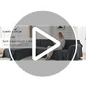 L Shaped Couch Cover for Sectional Sofa 2 Pcs - Green, 3-4 Seat + Chaise
