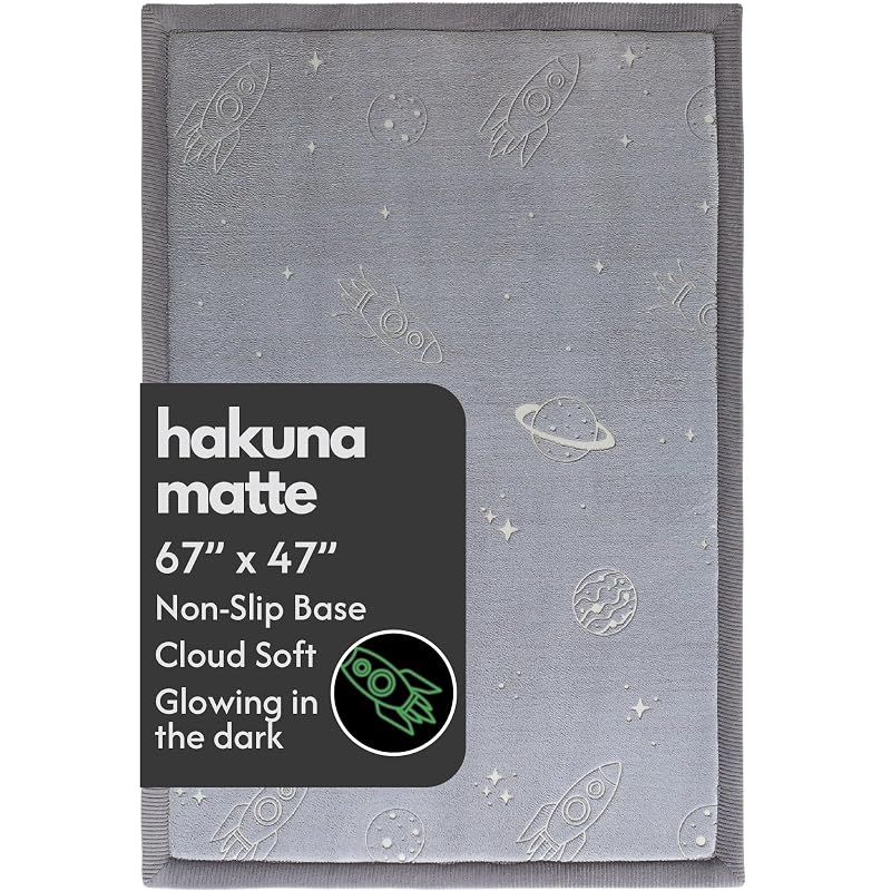 Hakuna Matte Planet 47" x 67" GlowCloud Baby Play Mat - Floor Mat for Nursery (Variation: Planet 47" x 67" Rectangular)