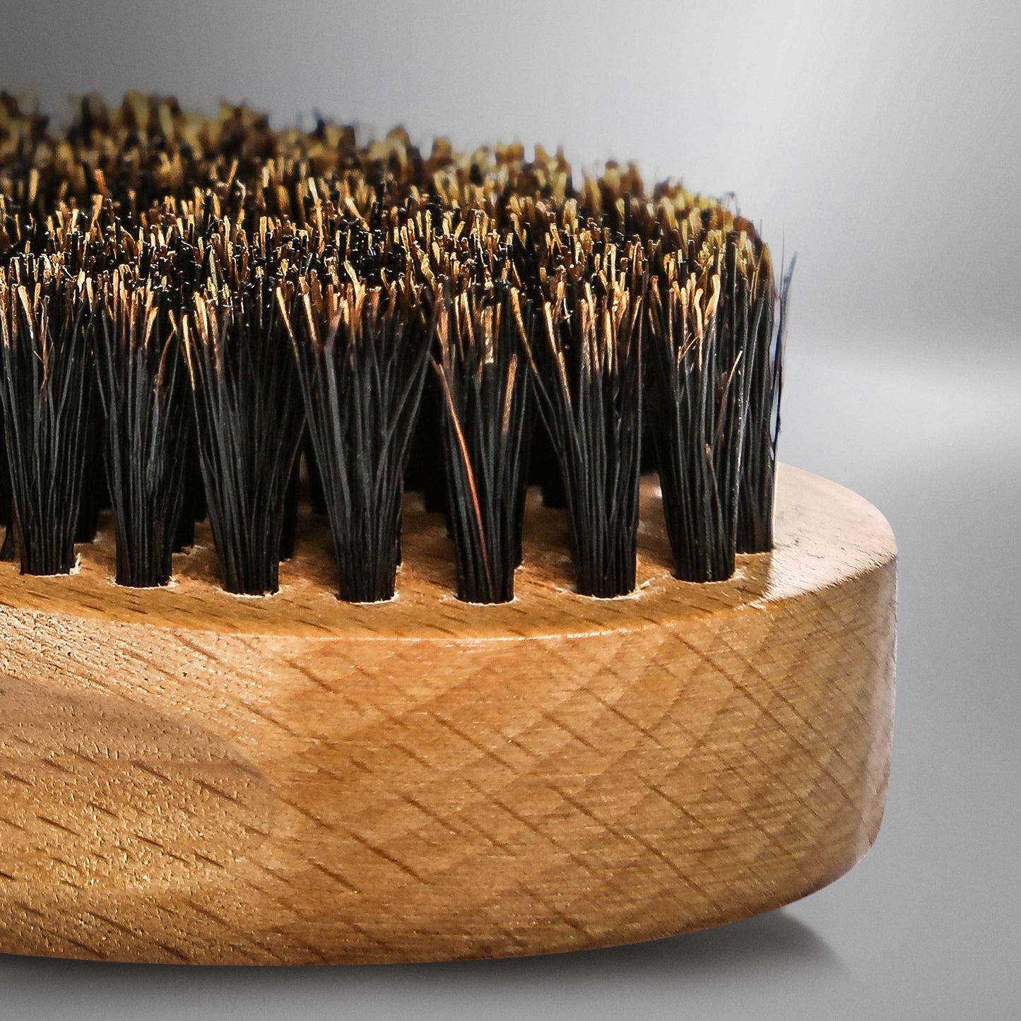BRV MEN Beard Brush | Firm Boar Bristles | First-Cut Boar Hair Bristles | The Ideal Gift For Men (Beechwood)