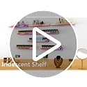 15 Inch Iridescent Acrylic Floating Wall Shelves - Rainbow Shelves - Variation of THIS listing