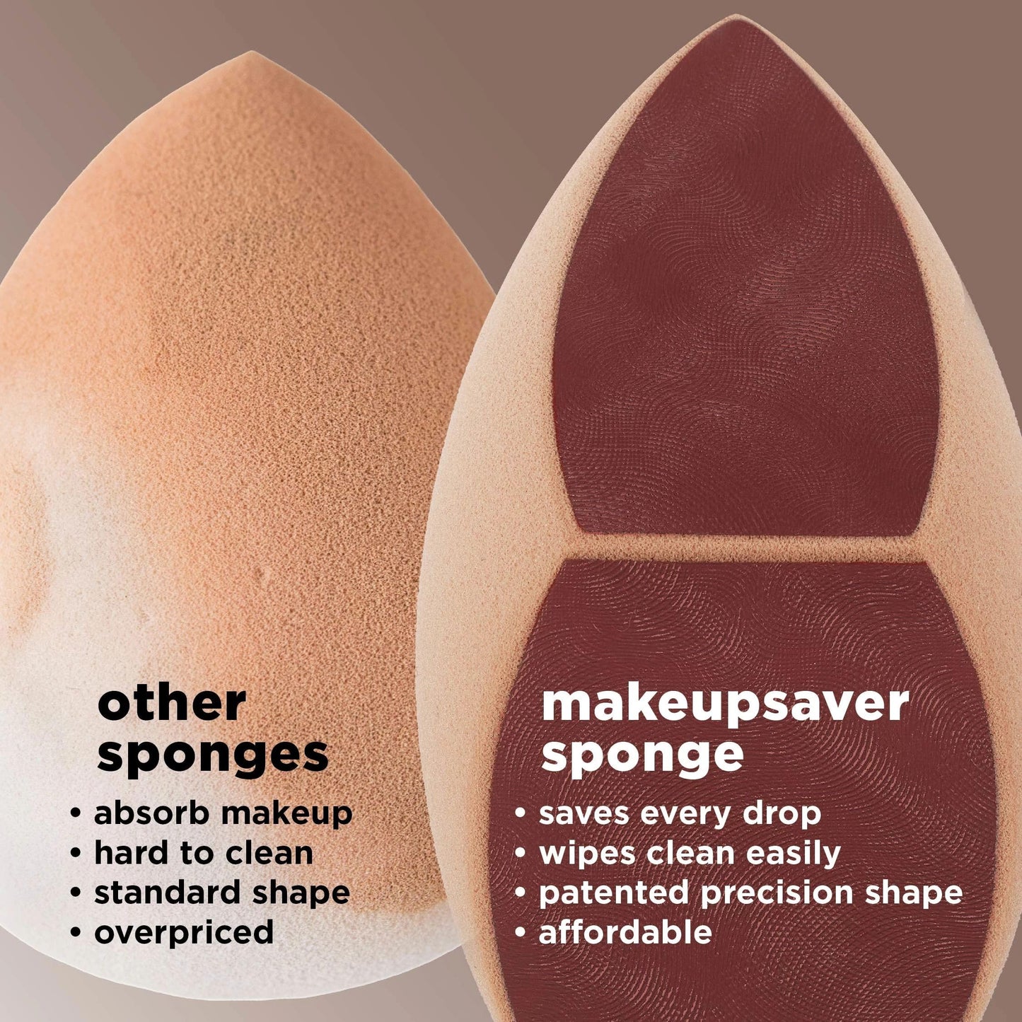 Real Techniques Makeupsaver Sponge + Brush Trio, Makeup Blending Sponge & Brushes For Liquid & Cream Foundation, Natural Finish & Reduces Makeup Waste, Cruelty & Latex-Free, 3 Piece Set