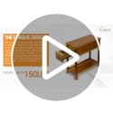 ENKEZI Narrow End Table with Drawer and Shelf - Top Drawer Variation