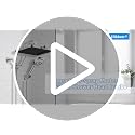 Hibbent Square 13'' Matte Black Rain Shower Head with 5 Spray Settings & Handheld