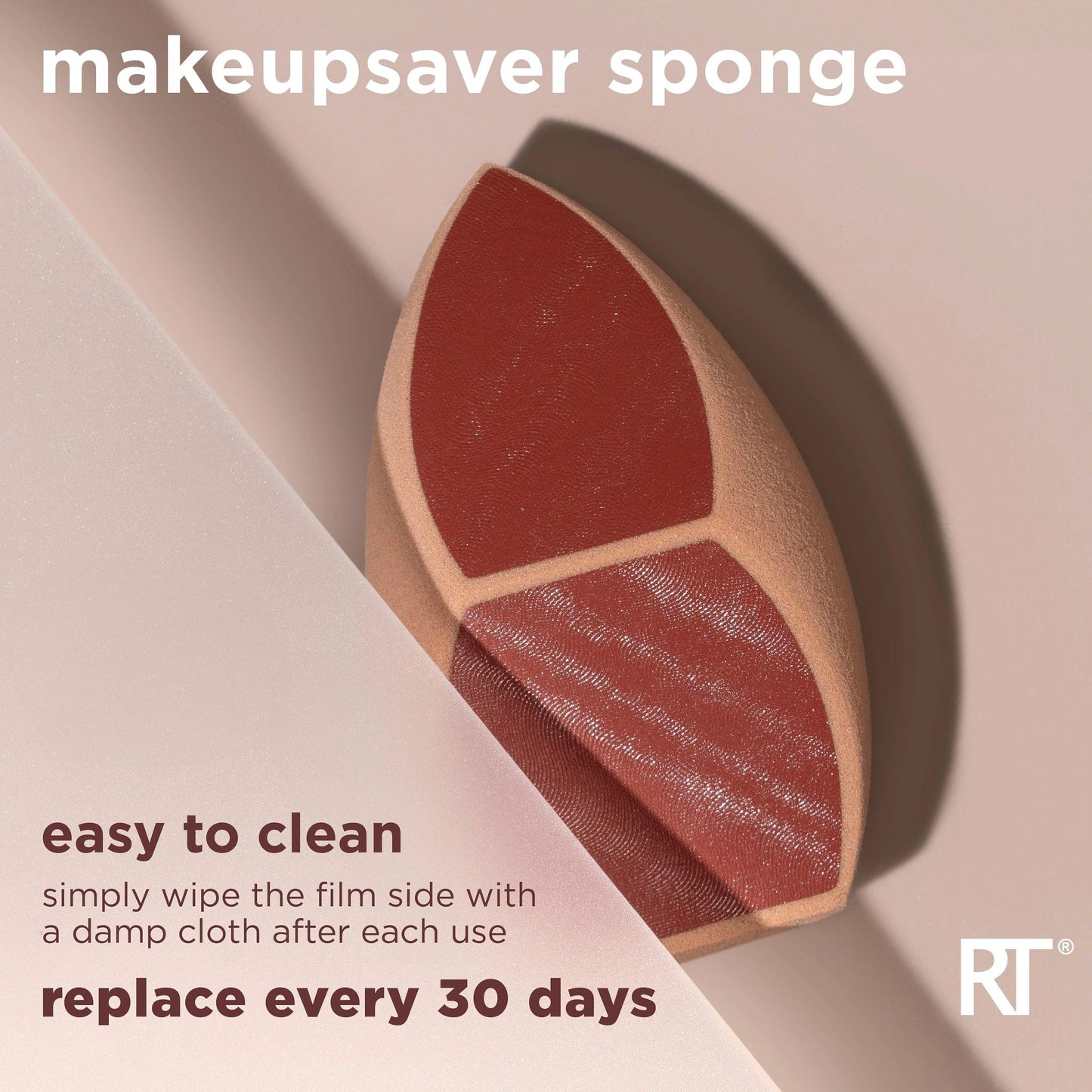 Real Techniques Makeupsaver Sponge + Brush Trio, Makeup Blending Sponge & Brushes For Liquid & Cream Foundation, Natural Finish & Reduces Makeup Waste, Cruelty & Latex-Free, 3 Piece Set