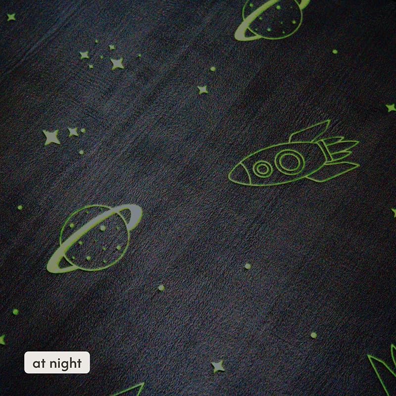 Hakuna Matte Planet 47" x 67" GlowCloud Baby Play Mat - Floor Mat for Nursery (Variation: Planet 47" x 67" Rectangular)