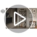 IRONCK 5-Tier Industrial Ladder Bookshelf - Vintage Brown, Heavy Duty Storage