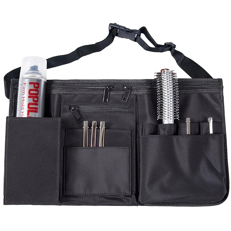 Professional Salon Apron with Multiple Pockets for Makeup Artist Canvas Waist Apron