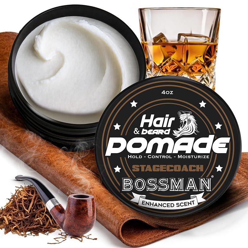 Bossman Stagecoach Pomade 2-in-1 Non-Greasy Beard & Hair Styling - F. Stagecoach