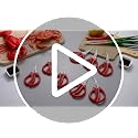 Red Seafood Scissors Bulk 100 Pcs Kitchen Crab & Lobster Shears - Multifunctional Stainless Steel