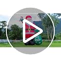 12FT Inflatable Santa Claus with LED Lights, Candy & Gift Bag Yard Decor