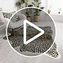 Asuprui Faux Leopard Rug 6'7" x 5'4" – Realistic Cheetah Print Area Rug, Bedroom Decor