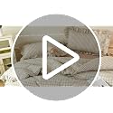 Full Tan Gingham Comforter Set 5 Pieces Vintage Ruffled Bedding
