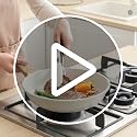 SENSARTE Ceramic Nonstick Frying Pan Set White 8 & 11 Inch with Lid