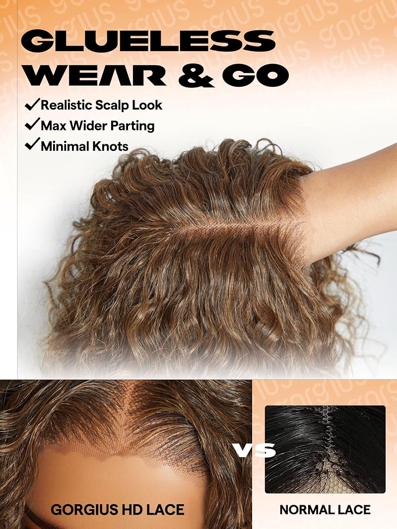 Ombre Kinky Curly Lace Front Wig 20 Inch – Deep Curly #T227T Deep Brown to Strawberry Blonde