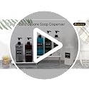 Clear 3-Pack 33.8oz Refillable Shampoo, Conditioner & Body Wash Dispensers