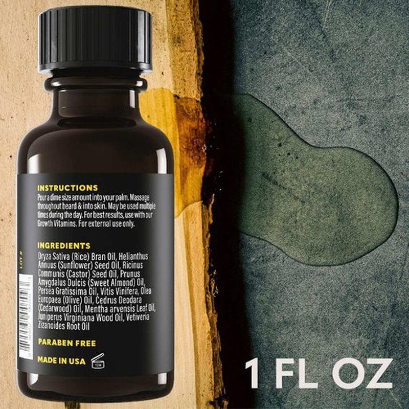 Beard Club - Beard Growth Serum with Natural Castor, Coconut and Avocado to Grow a Thicker, Fuller Beard, Fill in Patches and Stimulate Healthier Facial Hair Growth