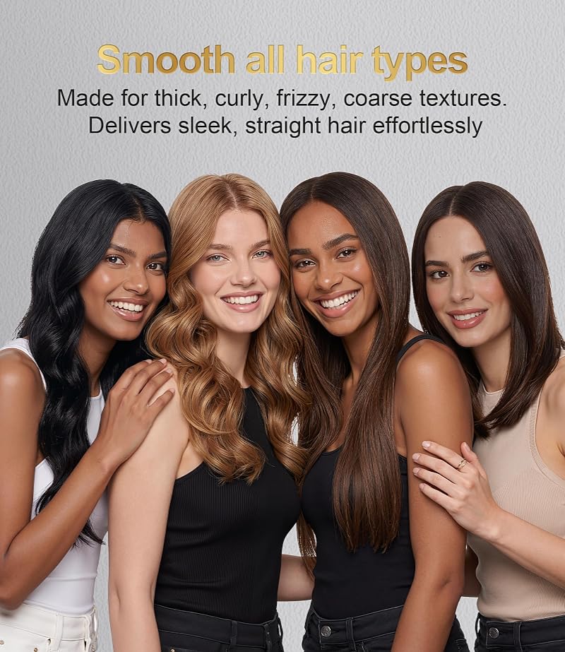 Terviiix 1.75in Flat Iron Hair Straightener for Thick Hair - 11 Heat Settings