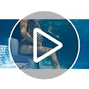 Foldable Hot Tub Booster Seat with Adjustable Heights & Washable Cushion - Blue