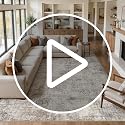 Cotiled 8x10 Brown Grey Abstract Washable Area Rug for Living Room