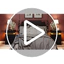Nightstand with Charging Station LED Light & 2 Drawers - Black - Variation of THIS listing