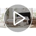 Cream Velvet Twin Size Bed Frame with Adjustable Headboard - SHA CERLIN