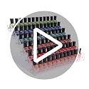 6-Tier Clear Nail Polish Organizer Rack - Pack of 2, Holds 48-96 Bottles