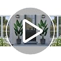 5 Ft Tall Artificial Bird of Paradise Plant - Faux Banana Leaf Tree for Indoor Outdoor Decor
