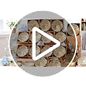 Sage Green Ceramic Wedding Favors - 48 Small Bowls with Flower Design