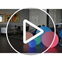 Rechargeable 12-Inch RGB LED Globe Ball Light - Color-Changing Orb Lamp with Remote