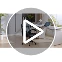 Stella Mia Black Leather Office Chair with Dual Back Support - Ergonomic Desk Chair