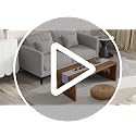 Folding Japanese Floor Table 31.5 inch - Ekjkldo 80cm Bamboo Low Coffee Table