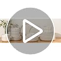 Umite Chef 8-Piece Stoneware Dinnerware Set for 4, Plates & Bowls, 24 Pieces