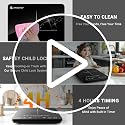 Portable Induction Cooktop 1800W with 20 Power & Temperature Levels