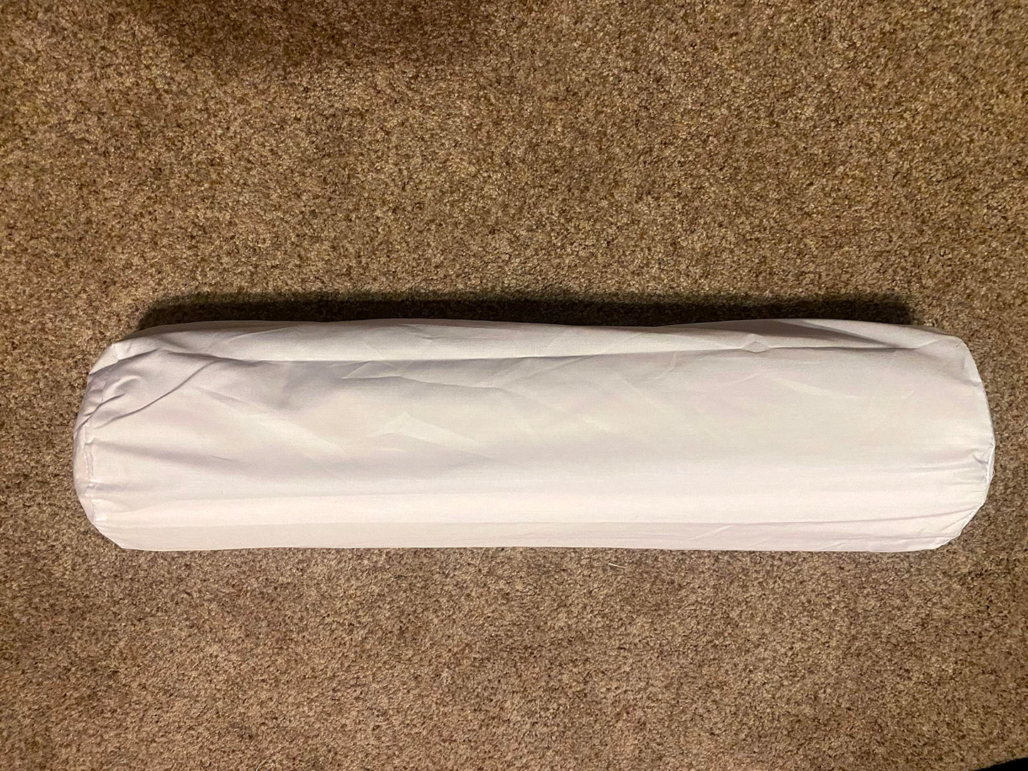 Therapist’s Choice® Bolster Cover with Zipper Closure, Soft & Durable, Size: 6" x 27" (Cover Only, Bolster Not Included) (White Polyester)