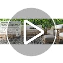 Outdoor Waterproof Rug 8x10 ft Patio Rug Mat for Balcony Deck Camping Beach Grey
