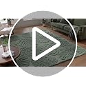 Sage Green Monstera Area Rug 6x9 High-Low Plush Washable Non-Slip Floor Covering