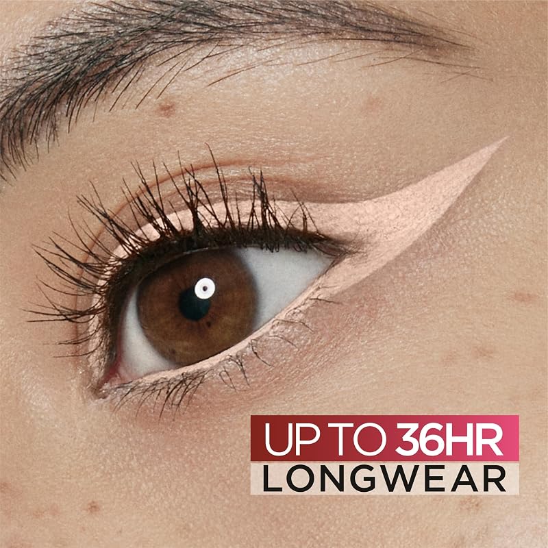 L’Oréal Paris Infallible Grip Gel Eyeliner Pencil - Smudge-Resistant, Waterproof Nude 0.01 Oz (Pack of 3) Desnudo Brillante
