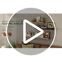 Natural Live Edge Wood Floating Shelves 36 Inch Wall Mounted 2 Pack