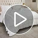Herside White Queen Comforter Set with Ruffle Design - All Season 3-Piece Bedding