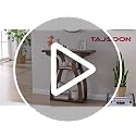 Rustic Brown 3-Tier Farmhouse Console Table for Entryway - 31.5 Inch