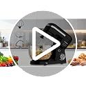 Black 6in1 Stand Mixer with 6.5 Quart Bowl, 660W Kitchen Food Mixer, Tilt-Head Dough & Cake Maker