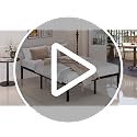 Maenizi California King Bed Frame - 14 Inch Heavy Duty Metal Platform with Storage & Headboard Compatibility