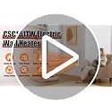 1500W Wall-Mounted Electric Heater with Thermostat for Indoor Use