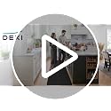 DEXI Black 23x94 Anti-Fatigue Kitchen Floor Mat with Cushioned Memory Foam