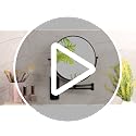 9-Inch Wall Mount Magnifying Mirror Black 1X/10X Double-Sided Swivel Vanity