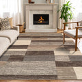 Slate 5'x8' Rockwood Geometric Indoor Area Rug - 0.31" Pile, 100% Polypropylene