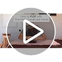 THE PERFECT HAIRCARE Black Microfiber Hair Towel Wrap Large Fast Drying Anti-Frizz for Women