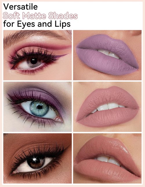 Erinde Waterproof Cream Eyeshadow Stick, Matte Nude Eye Shadow Sticks, Longwear Blendable High Pigmented, Neutral Eye Shadow Sticks Matte for Older Eyes, Smokey Eyeshadow Pencil Crayon, 12 Warm Brown